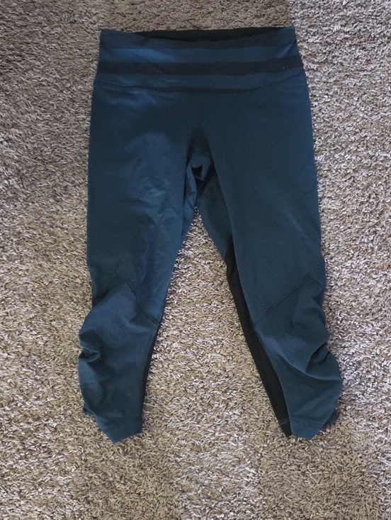 lululemon athletica Pants - lululemon athletica Teal High-Rise Cropped Leggings